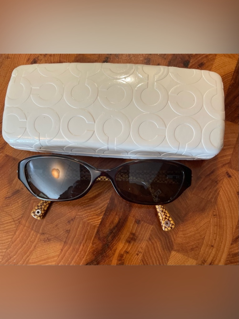 Vintage Coach Eyeglass Sunglasses Frames. 5033. Deep Brown Tortoise. With Case